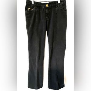 Vintage Y2K Luella Black Fade Wash Stretch Bootcut Women’s Jeans Grunge Size 5